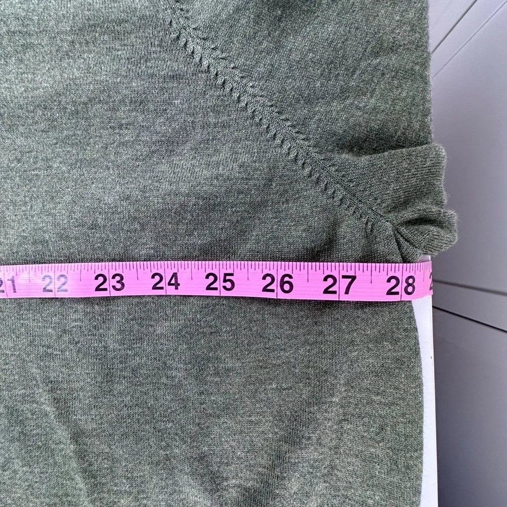Brooks Brothers Supima Cotton V-Neck Sweater 3XLT Green Long Tall